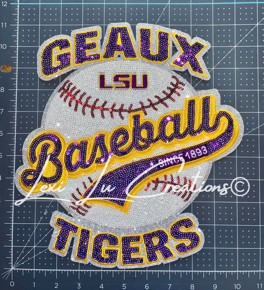 GEAUX Tigers Baseball Patch Only