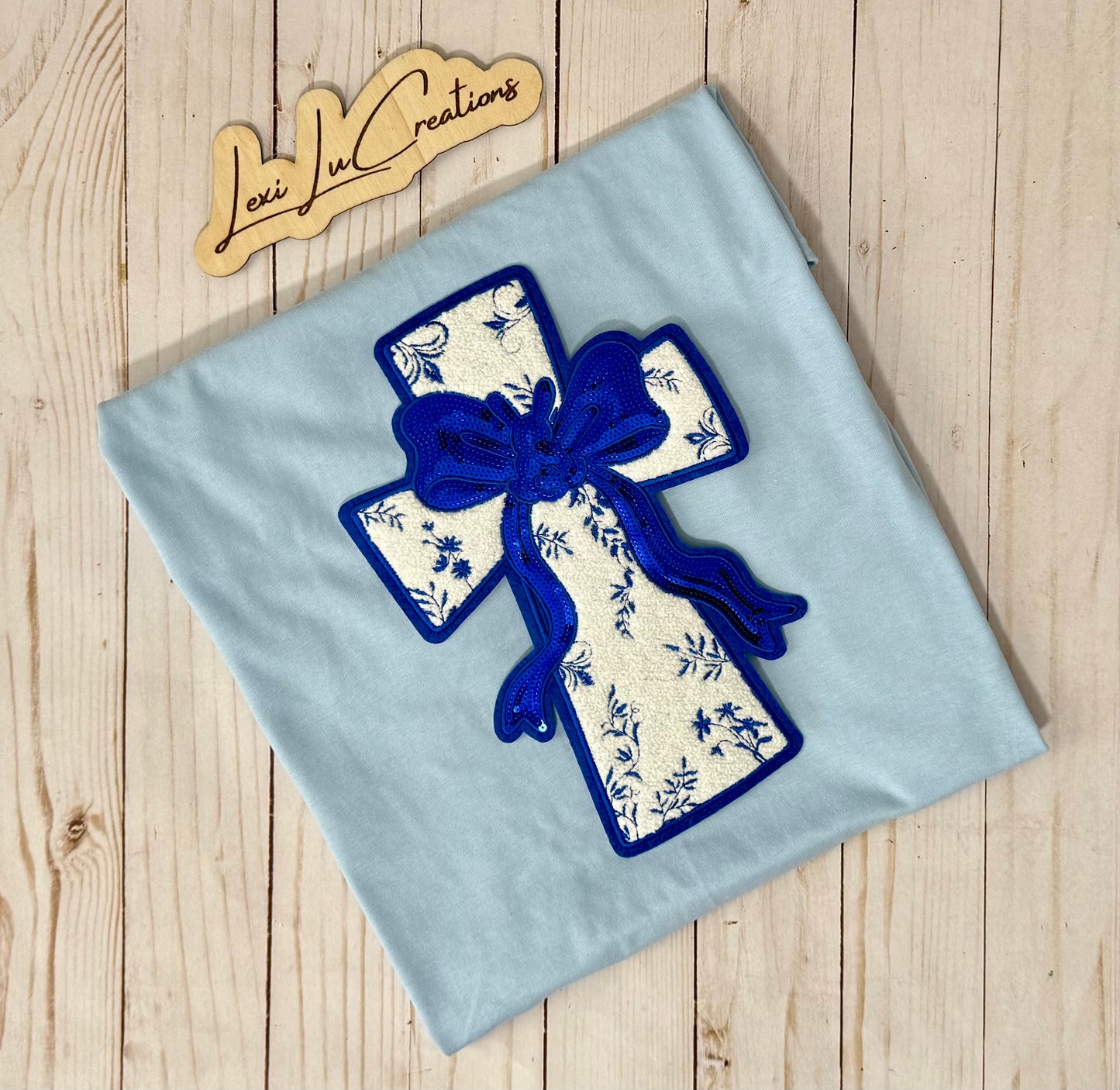 Blue Cross Patch Shirt