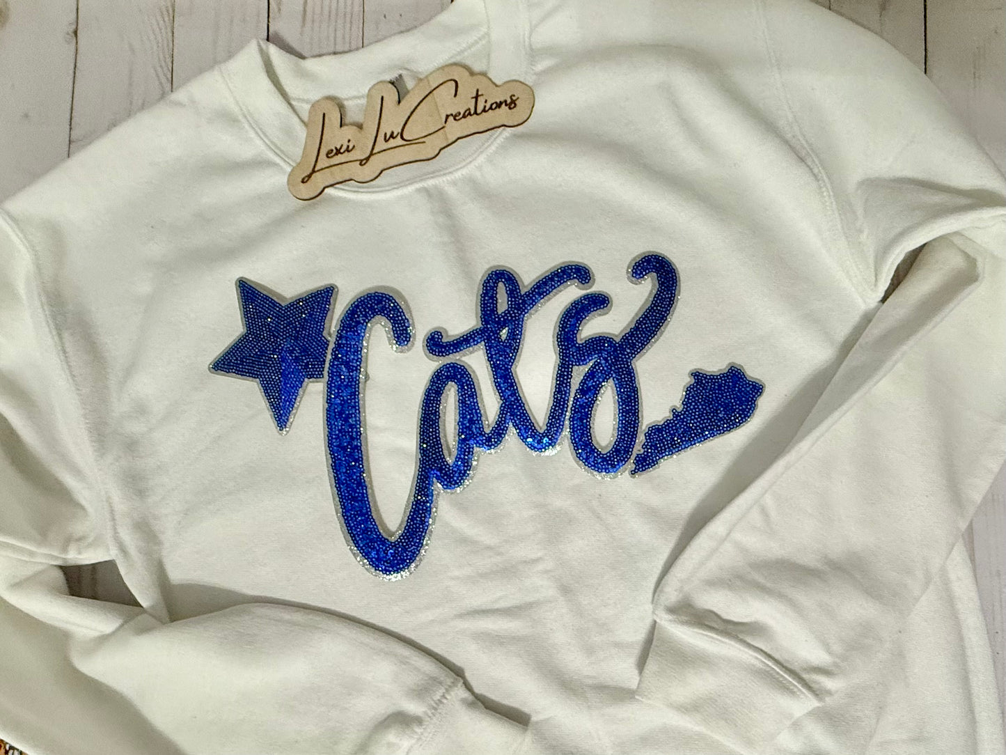 Cats STAR Sleeve Sequin Patch Shirt