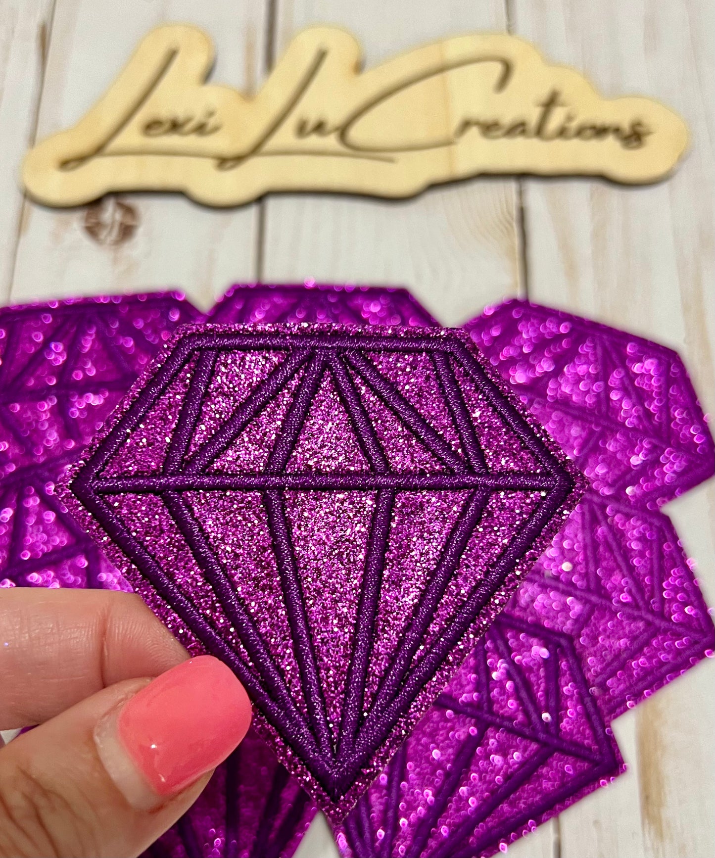 Glitter Diamond Hat Patches