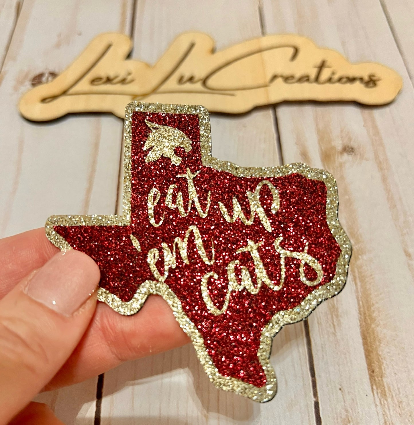 Custom Glitter Mascot/Picture/Logo Hat Patch