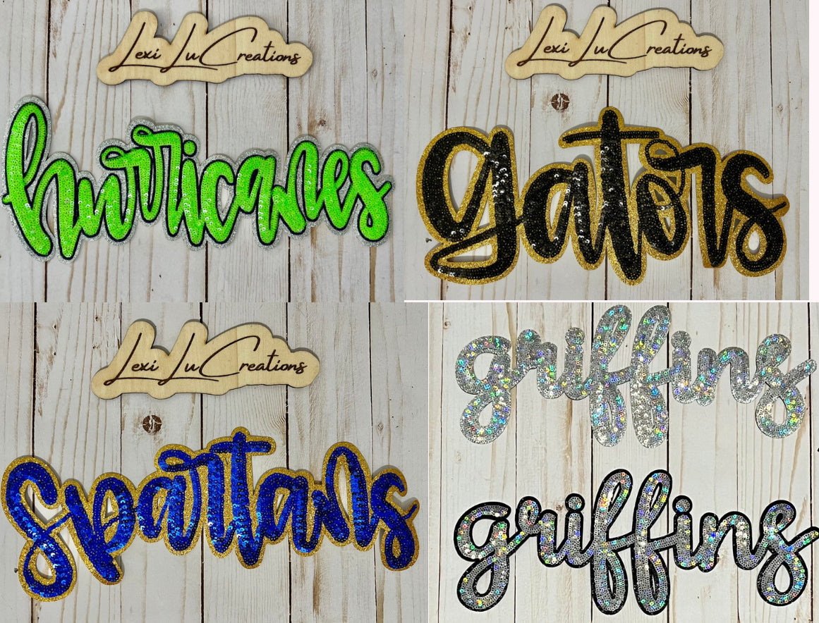 School Sequin Shirt Patch Only