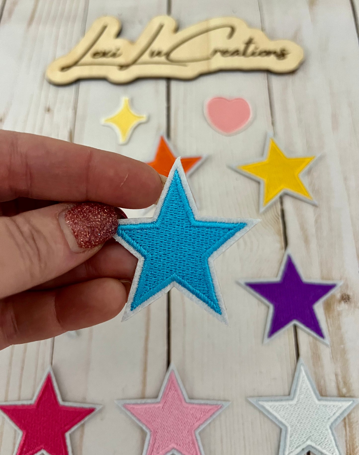 Stars and Hearts Filler Hat Patches