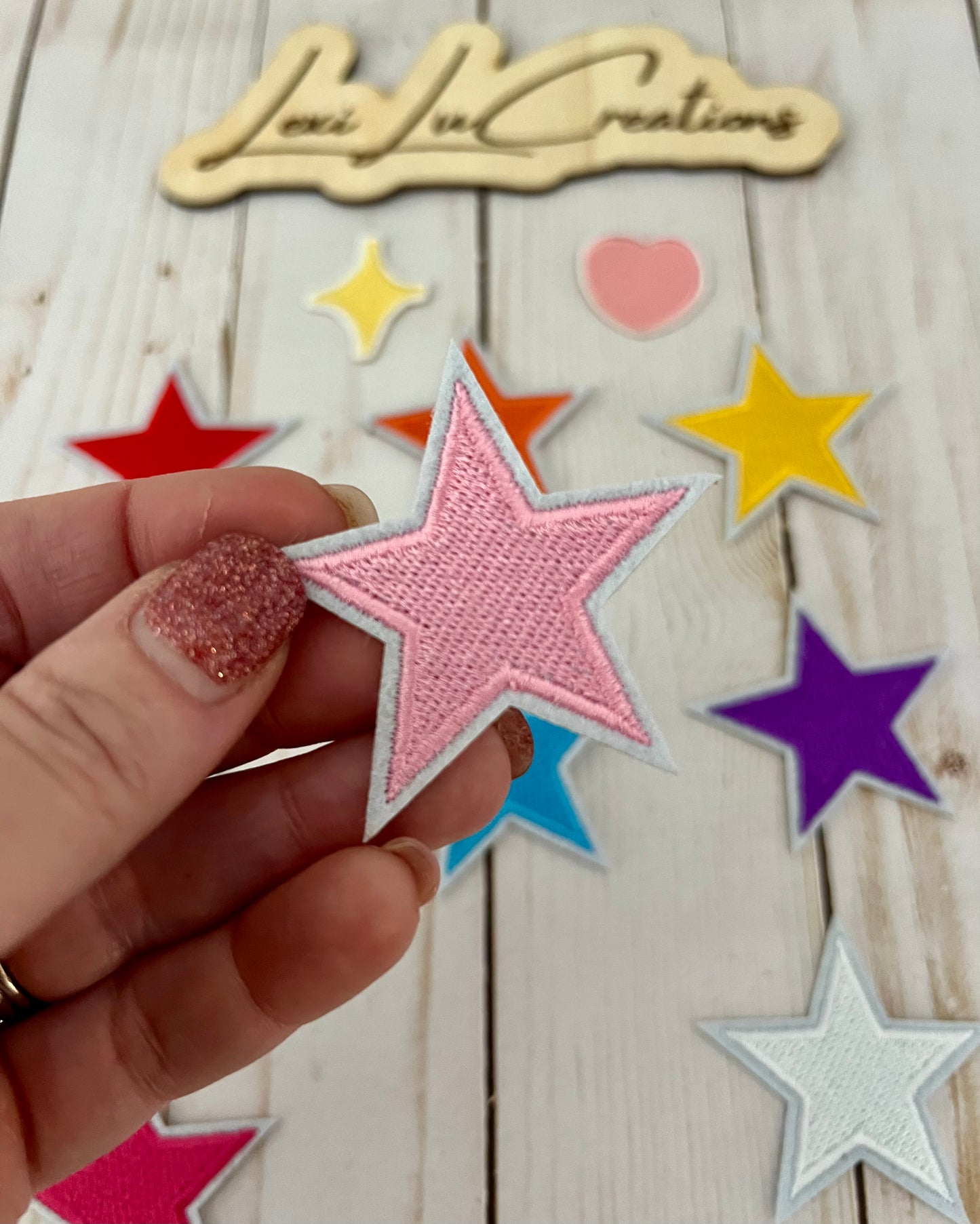 Stars and Hearts Filler Hat Patches