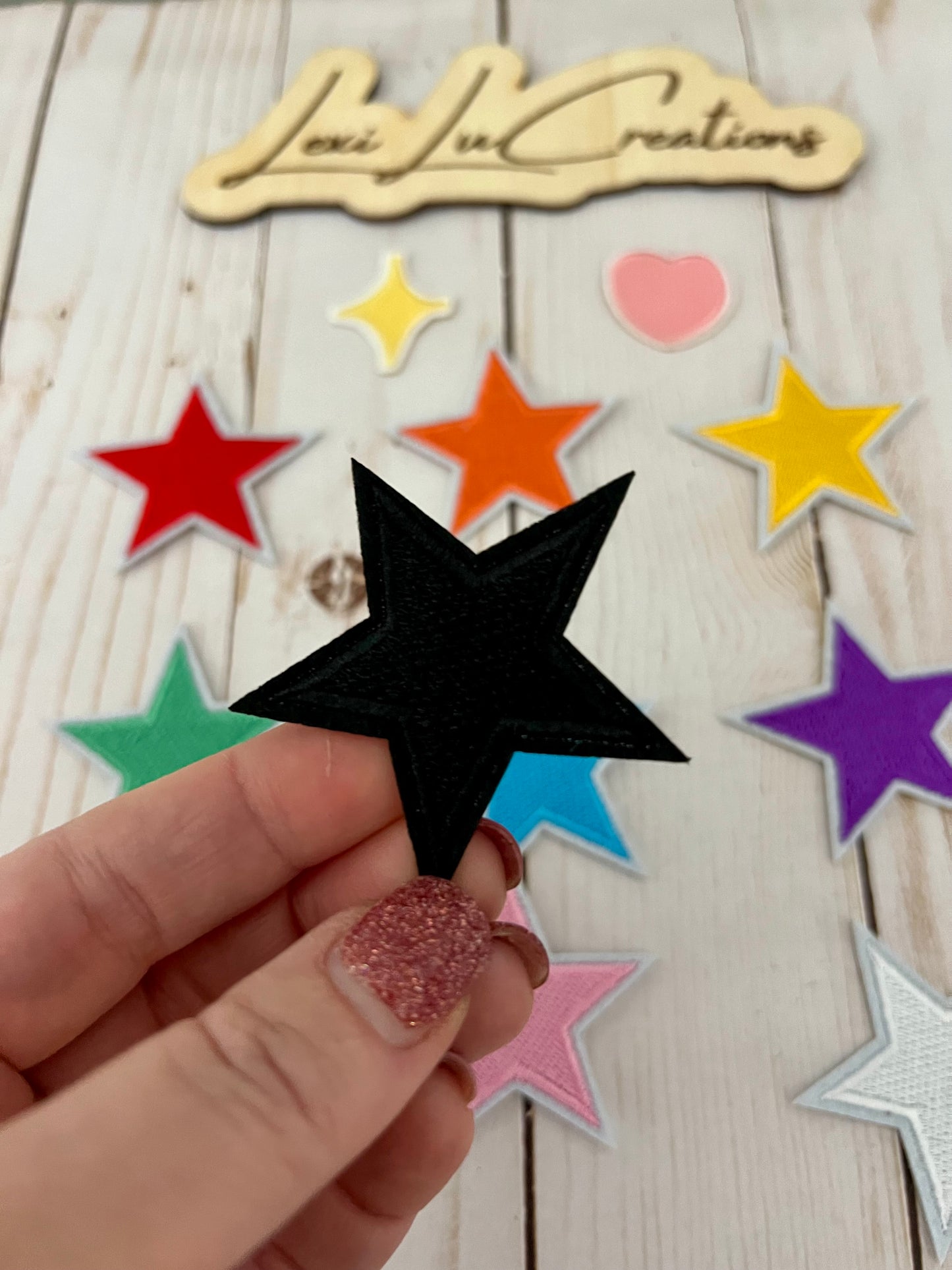 Stars and Hearts Filler Hat Patches