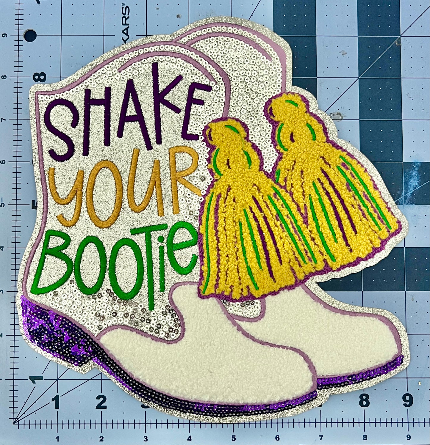 Mardi Gras Shake your Bootie Patch Only
