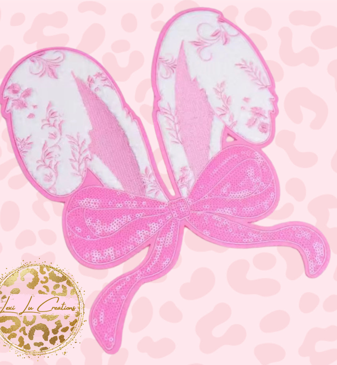 Pink Bunny Ears Patch Only