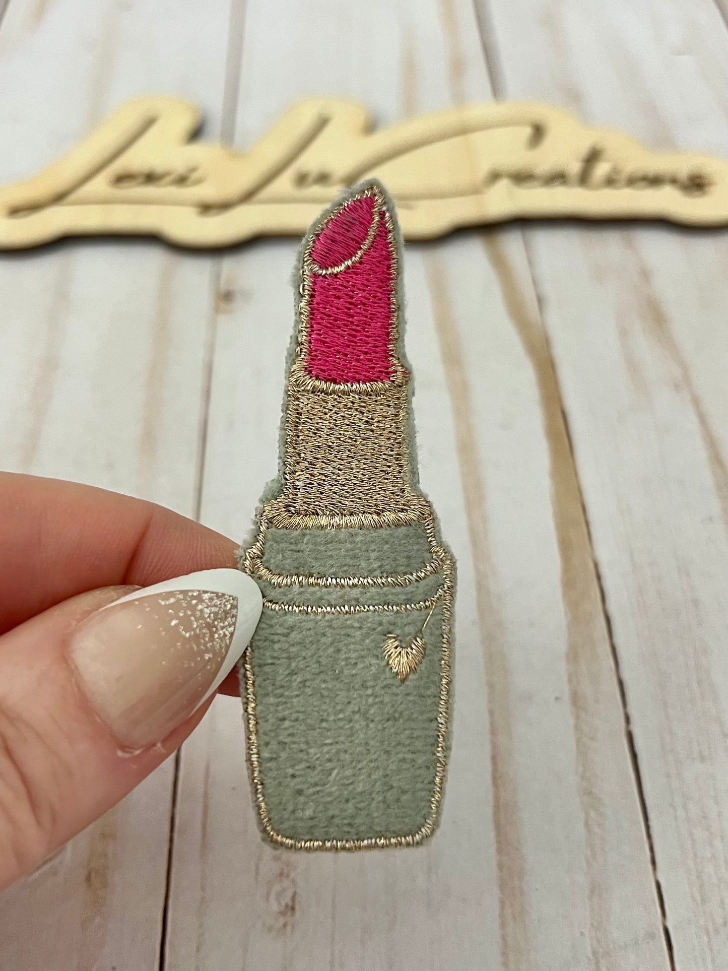 Fuzzy Lipstick Patch