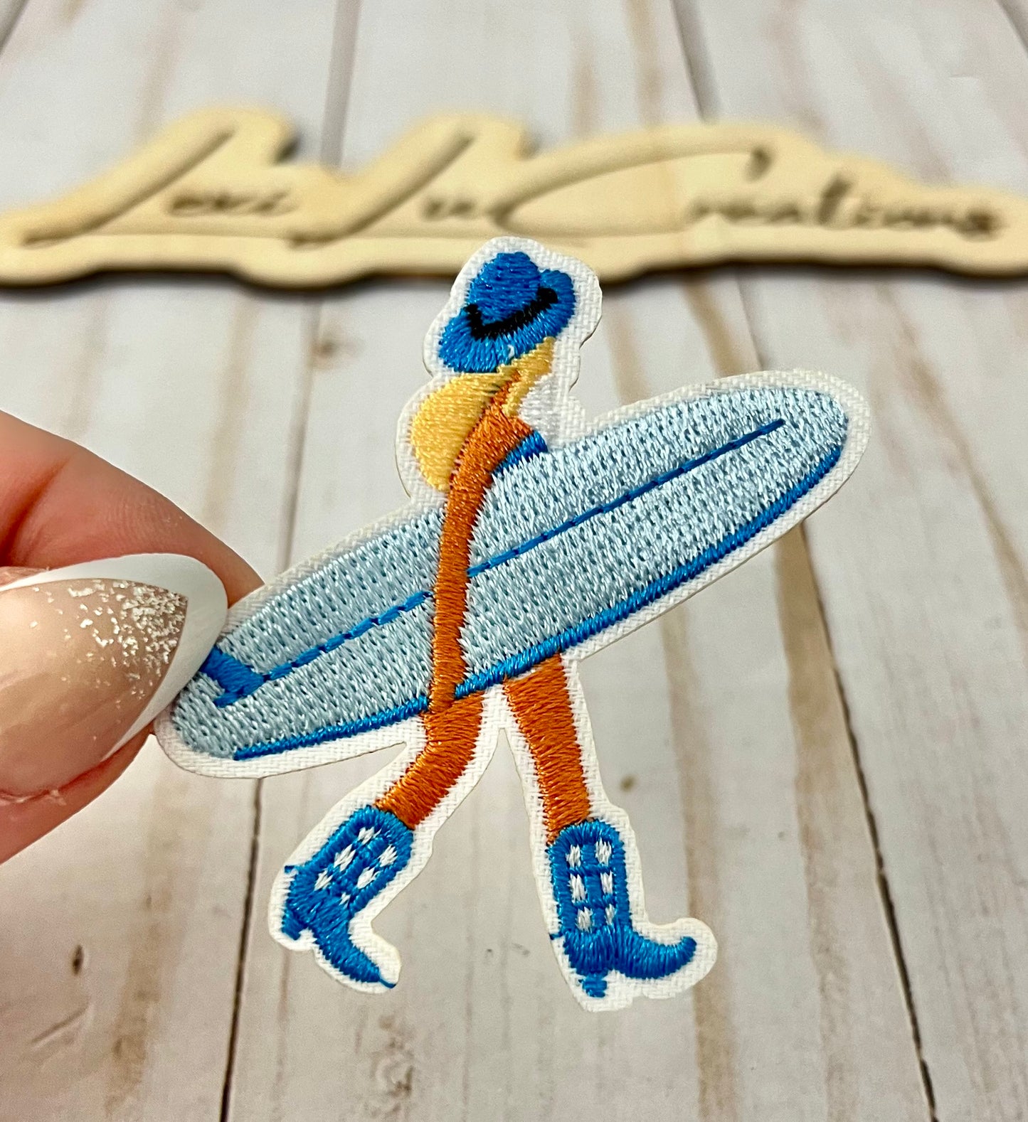 Surfer Girl Hat Patch