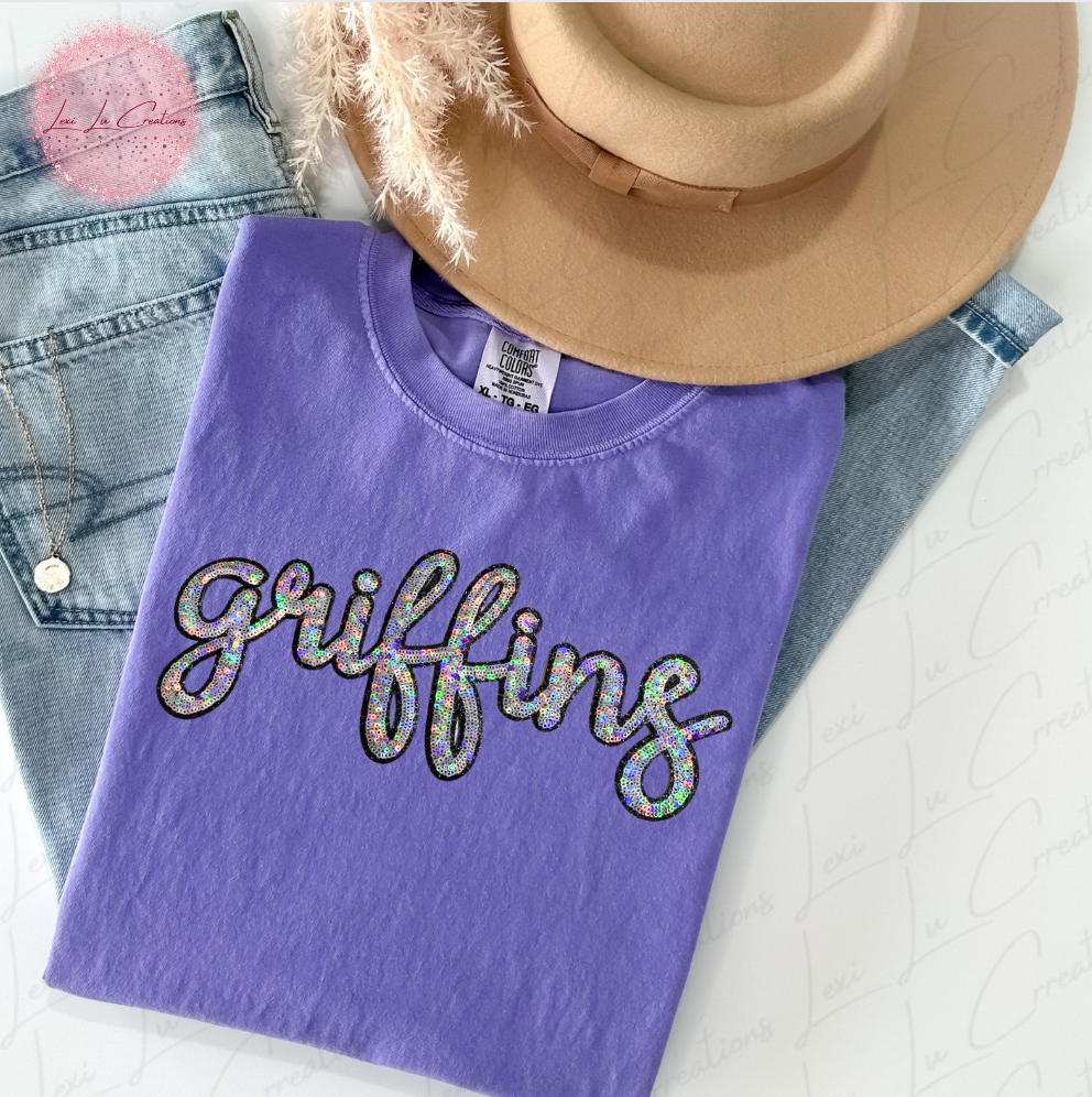 Griffins DTHS STAR Sequin Patch Shirt