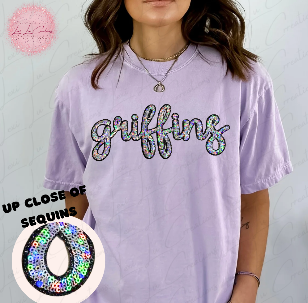 Griffins DTHS STAR Sequin Patch Shirt