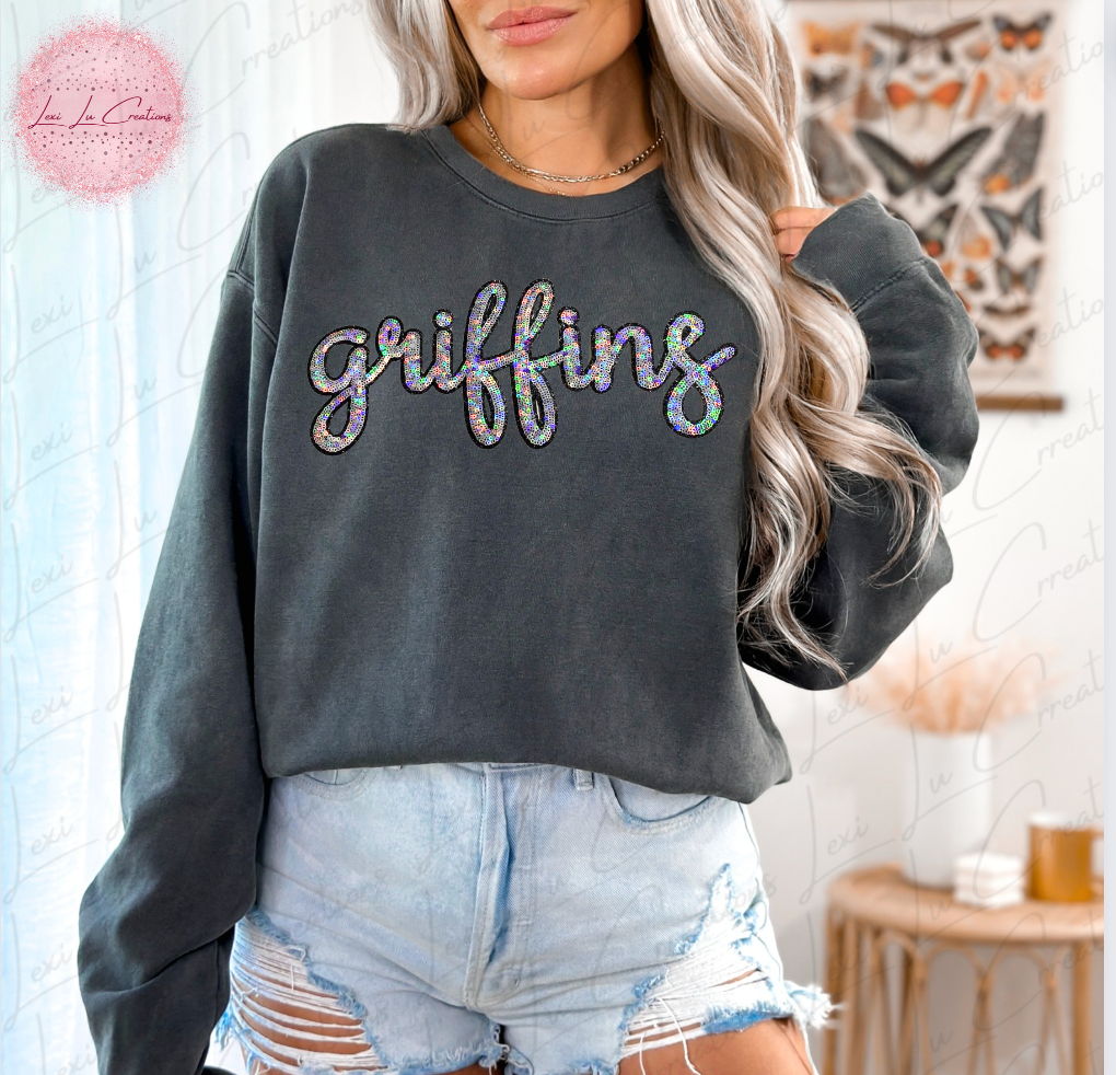 Griffins DTHS STAR Sequin Patch Shirt