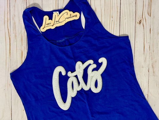 CATS Sequin Patch Shirt | Wildcats Kentucky Tee