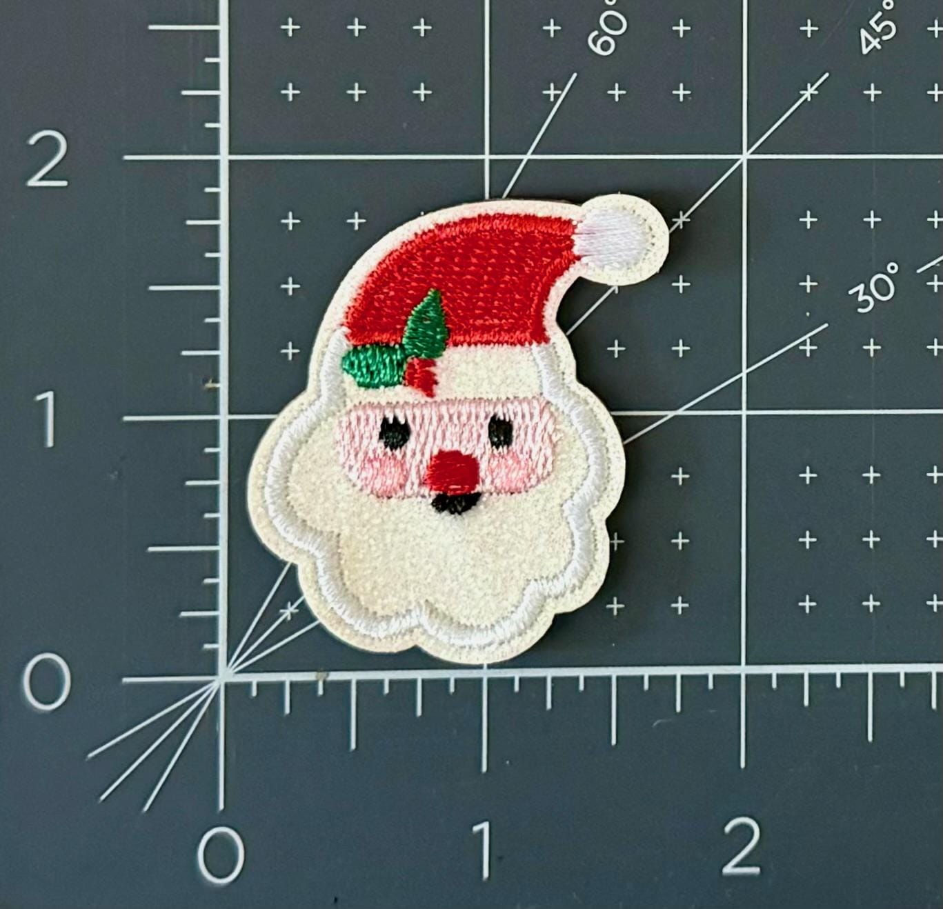 Santa Patch| Iron-On Hat Patch | Custom Embroidered Patch for Hats, Jackets, Bags | Easy to Apply | Trendy Accessory Gift