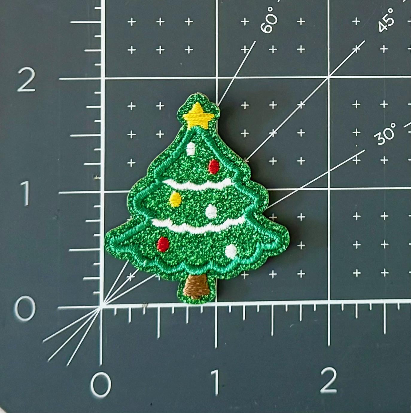 Christmas Tree Patch | Iron-On Hat Patch | Custom Embroidered Patch for Hats, Jackets, Bags | Easy to Apply | Trendy Accessory Gift