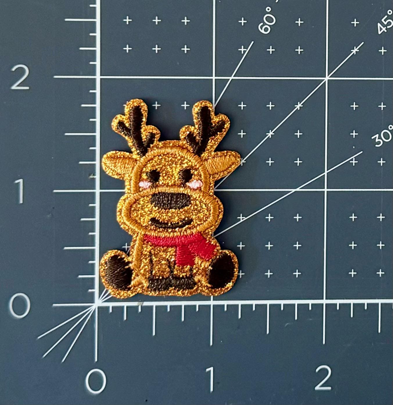 Reindeer Patch| Iron-On Hat Patch | Custom Embroidered Patch for Hats, Jackets, Bags | Easy to Apply | Trendy Accessory Gift