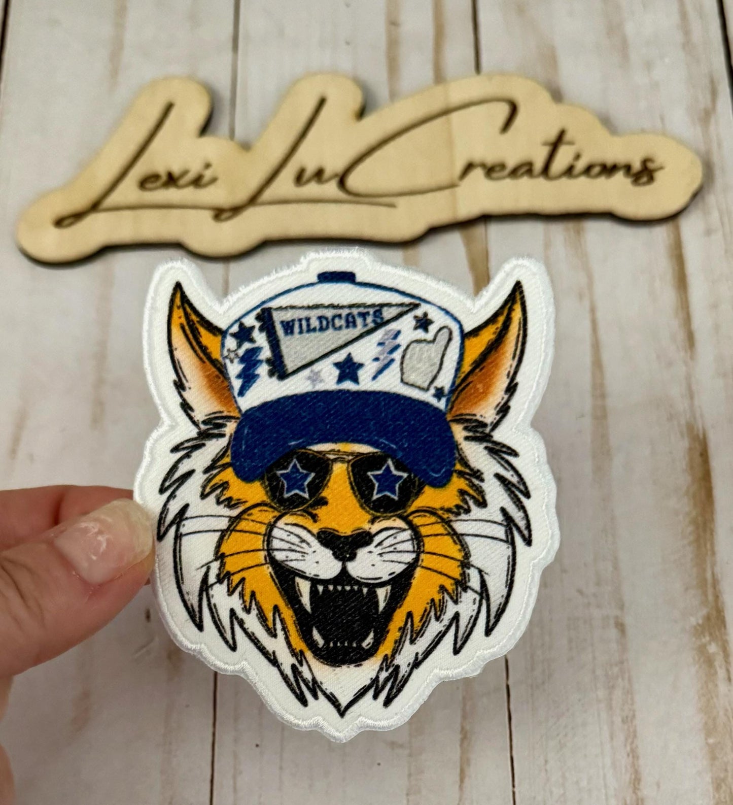 WILDCAT Mascot Iron On Patch | Preppy Patch | Wildcats | Kentucky Patch