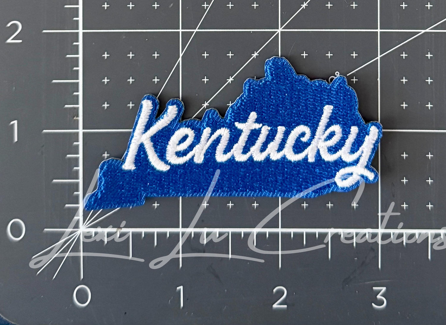 Kentucky State Patch | Kentucky Embroidered Iron-On | State Outline Appliqué | Game Day | Hat & Jacket Patch