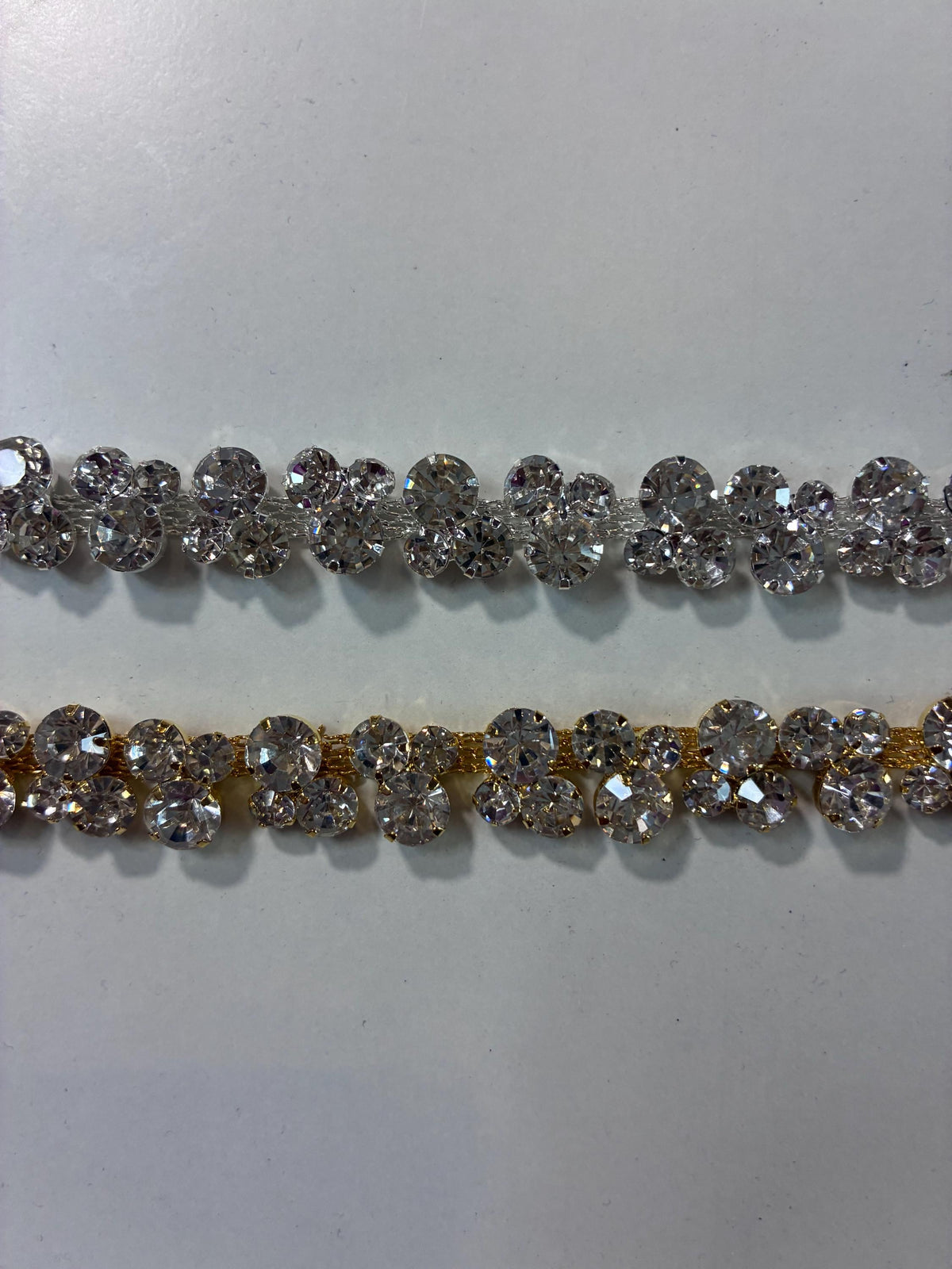 Bubble Rhinestone Hat Chain Silver | Crystal Bling Hat Band | Clip-On Hat Chain | Glam Hat Accessory | Hat Jewelry