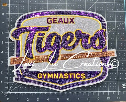 Geaux Tigers Gymnastics Patch Only