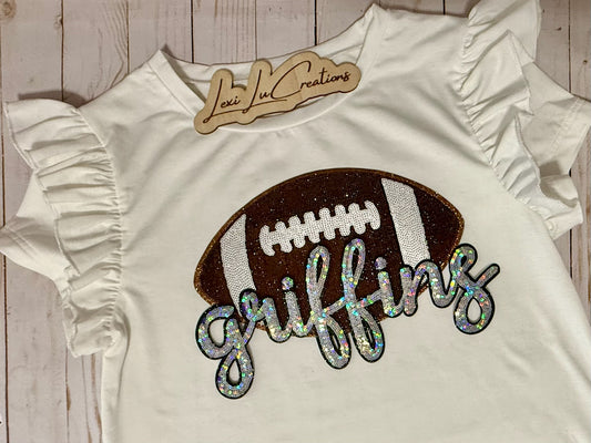 Griffins Football Sequin Patch Shirt