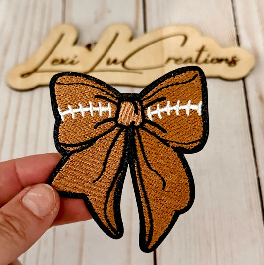 Football Bow Patch