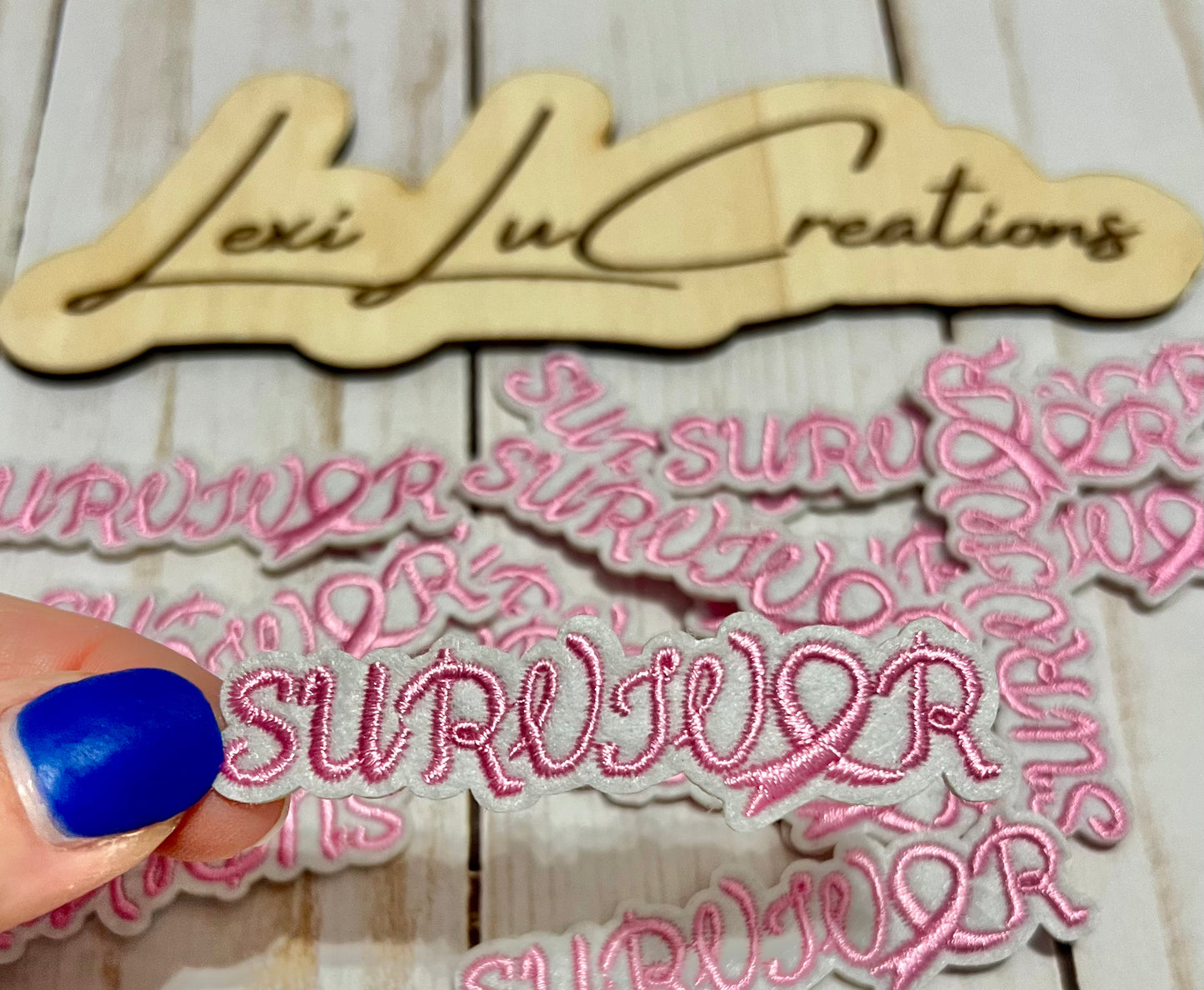 Survivor Breast Cancer Hat Patch