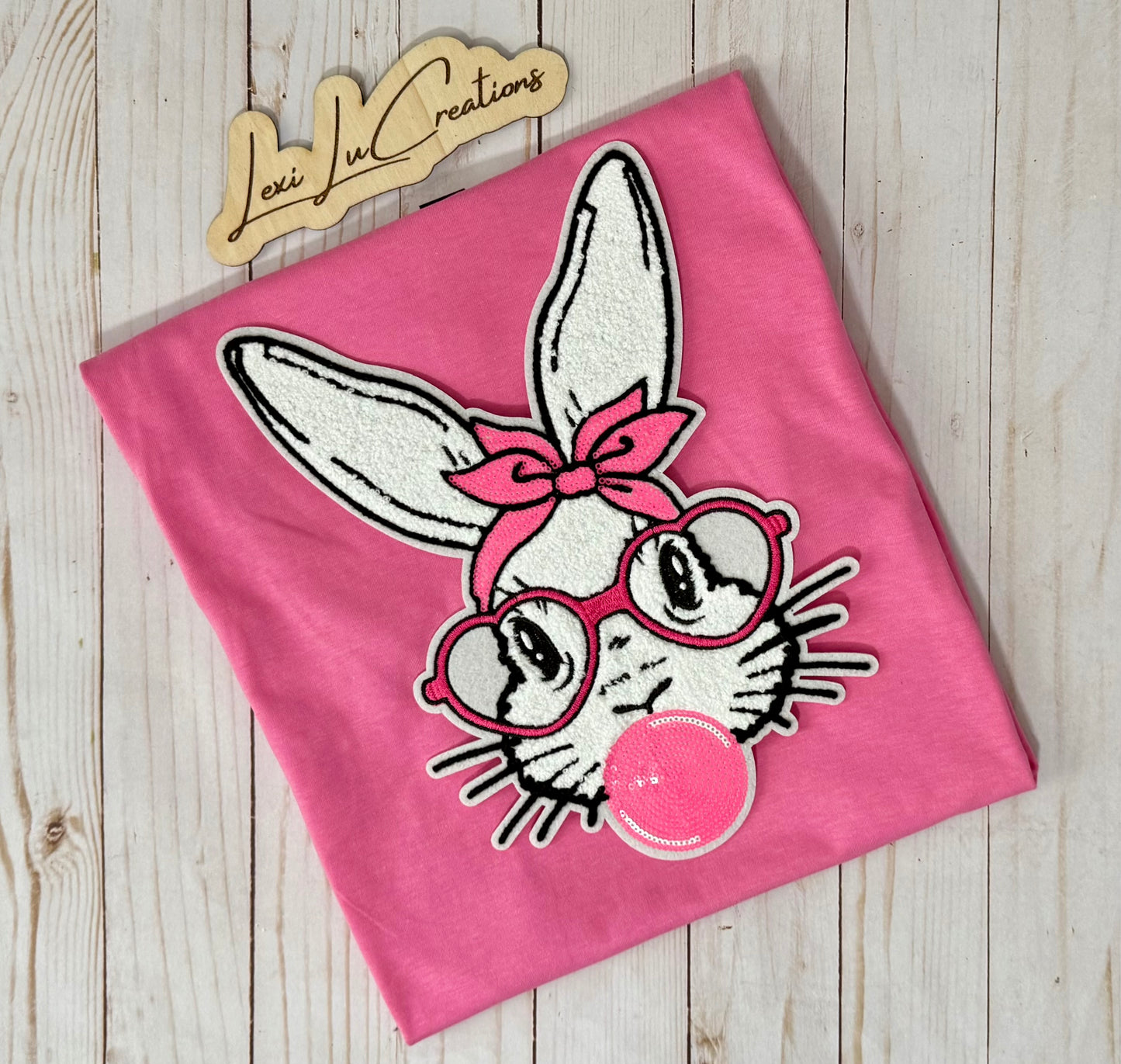 Bubble Bunny Easter Patch Shirt