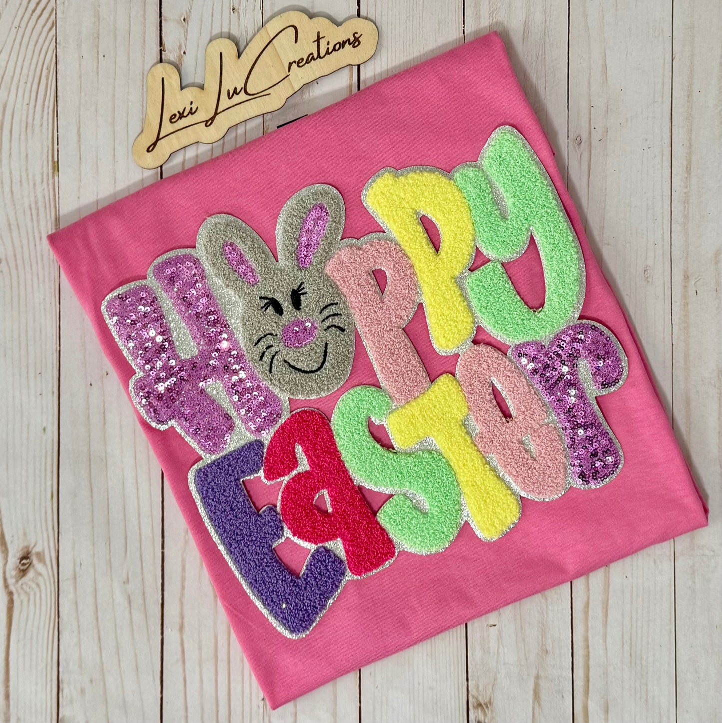 Happy Easter Bunny Patch Shirt