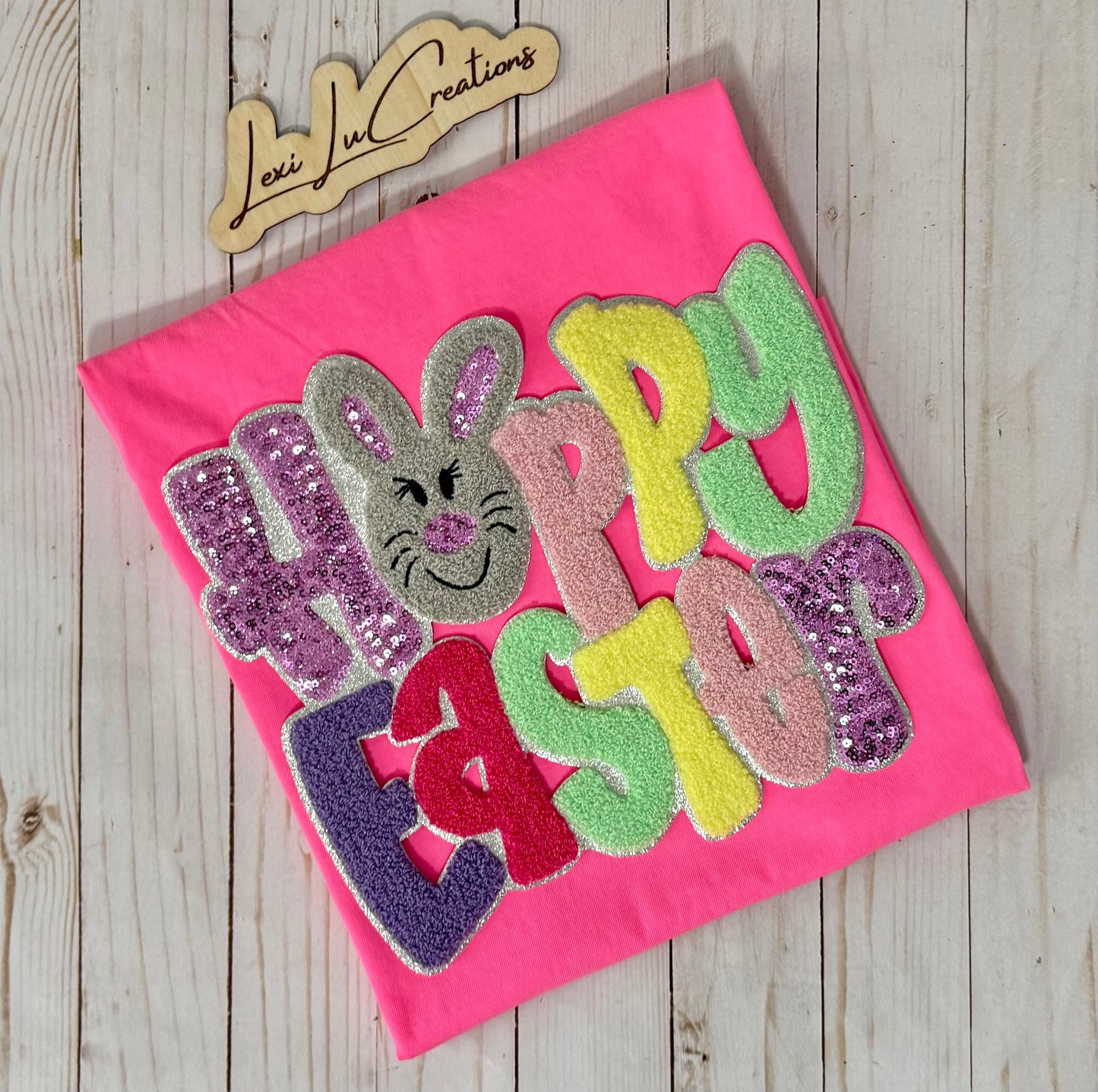 Happy Easter Bunny Patch Shirt