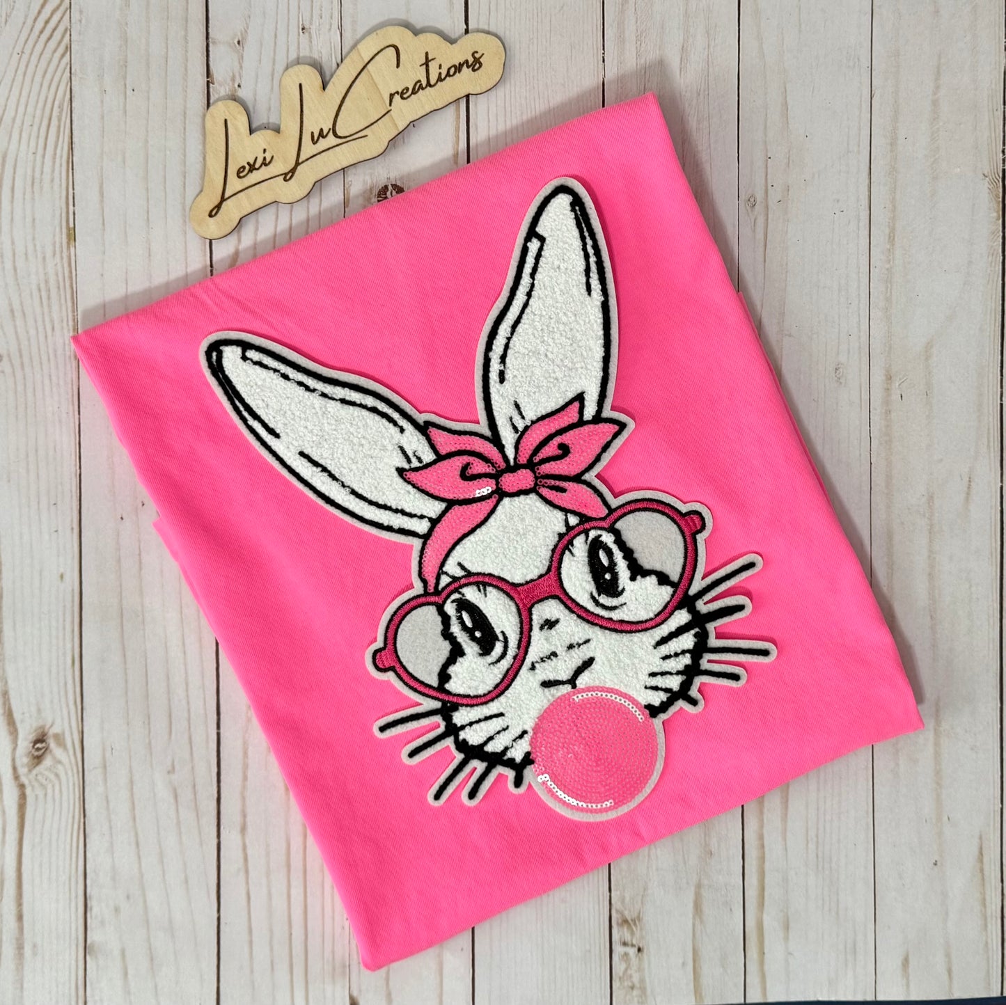 Bubble Bunny Easter Patch Shirt