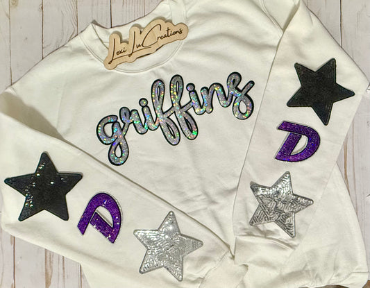 Griffins DTHS STAR Sequin Patch Shirt