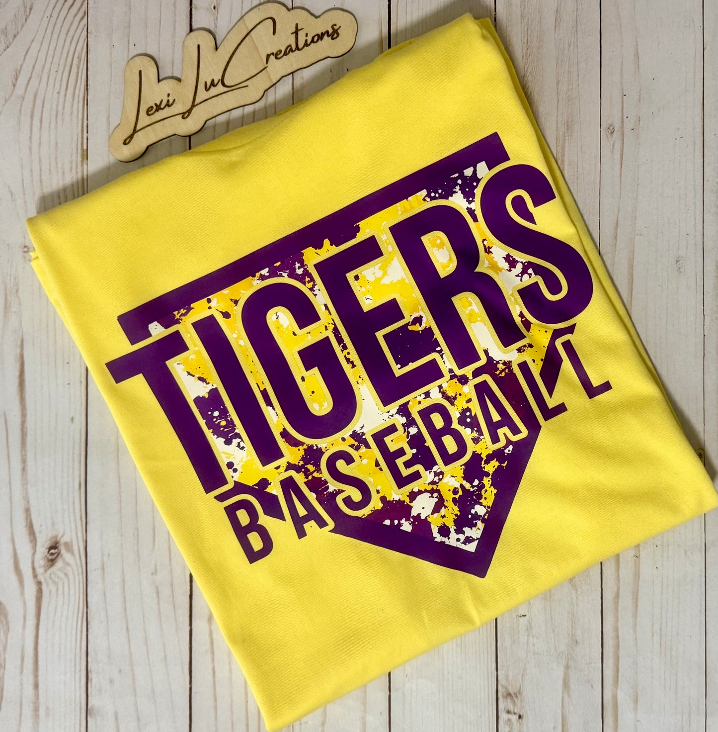 Tiger Baseball Splatter Shirt
