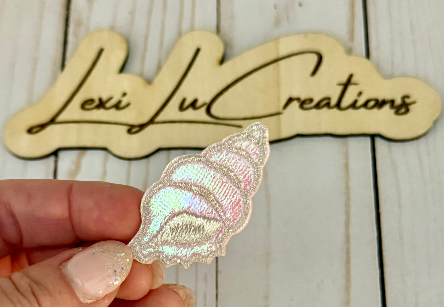 Pink Iridescent Shell Patch