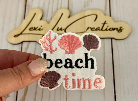 Pink Beach Time Shell Patch