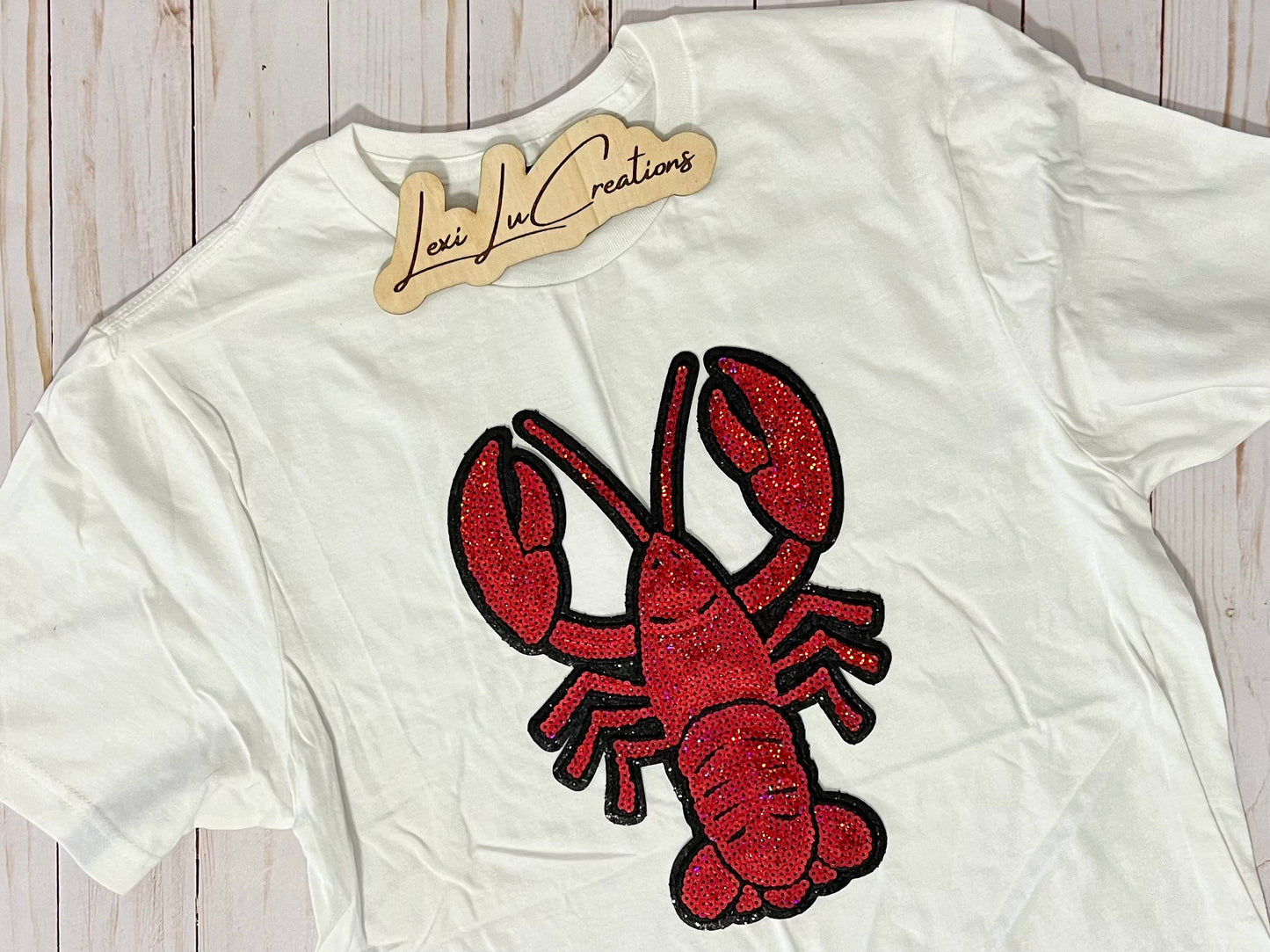 Crawfish Sequin Patch