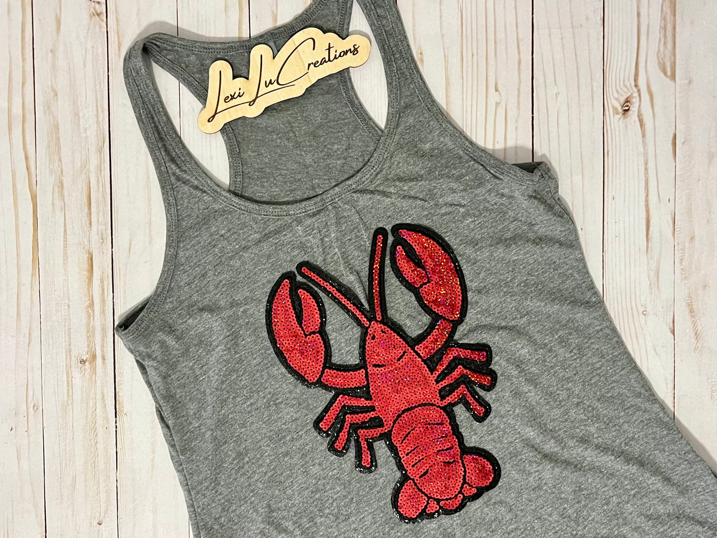 Crawfish Sequin Patch