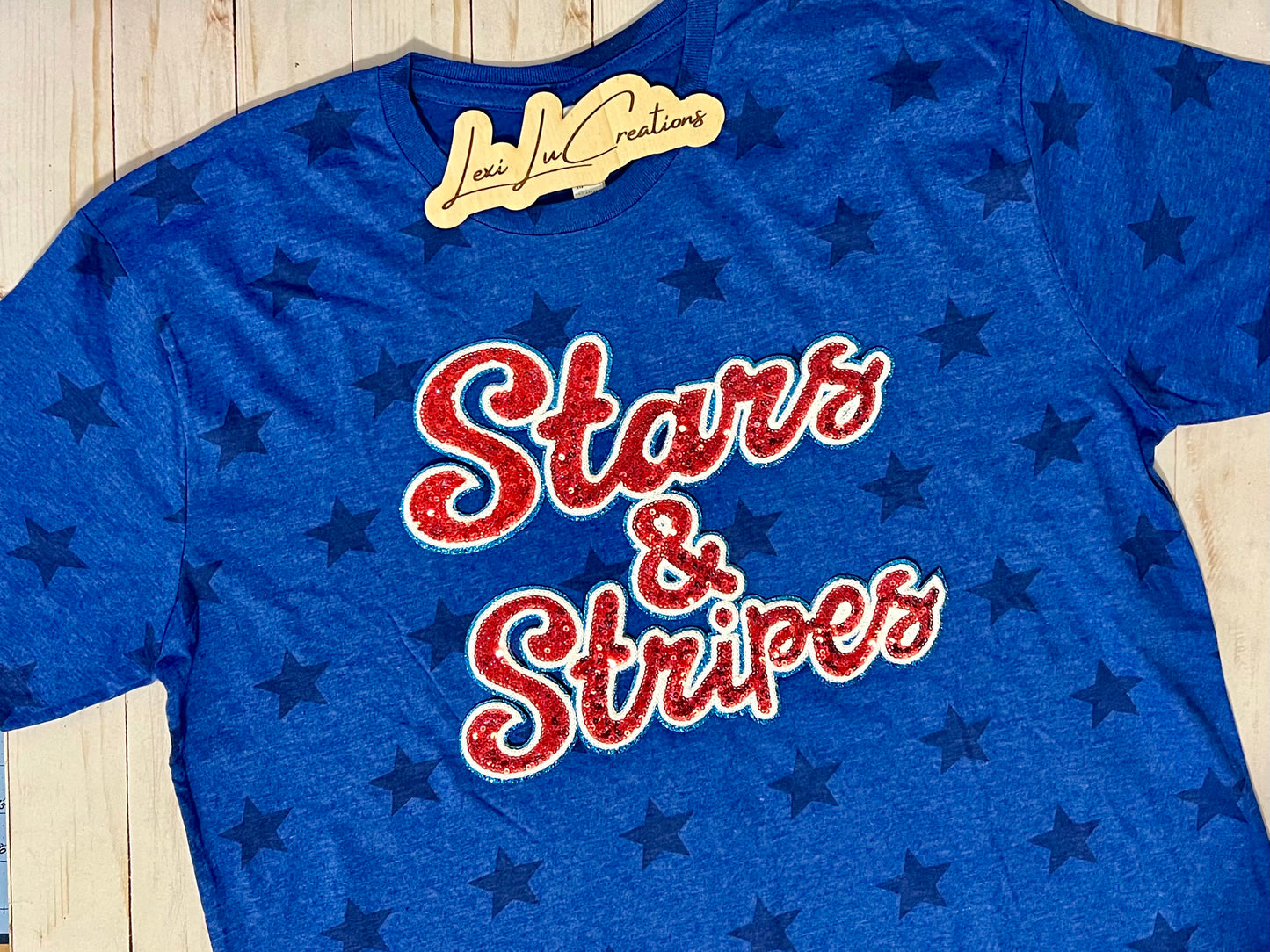 Stars and Stripes Sequin Patch