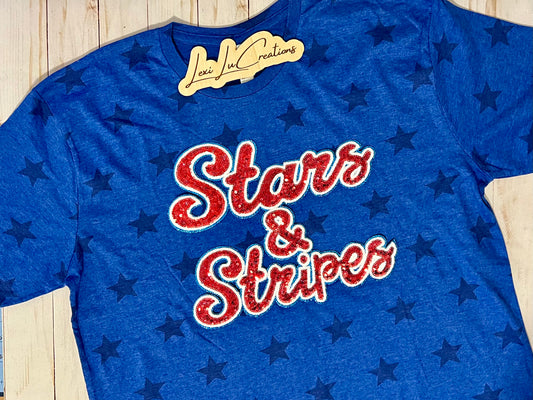 Stars and Stripes Sequin Patch