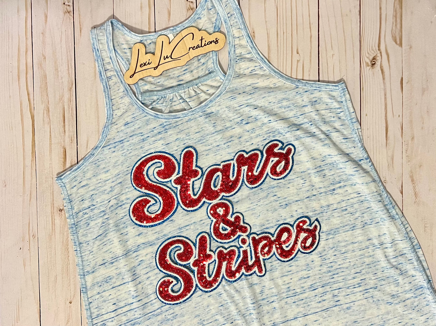 Stars and Stripes Sequin Patch