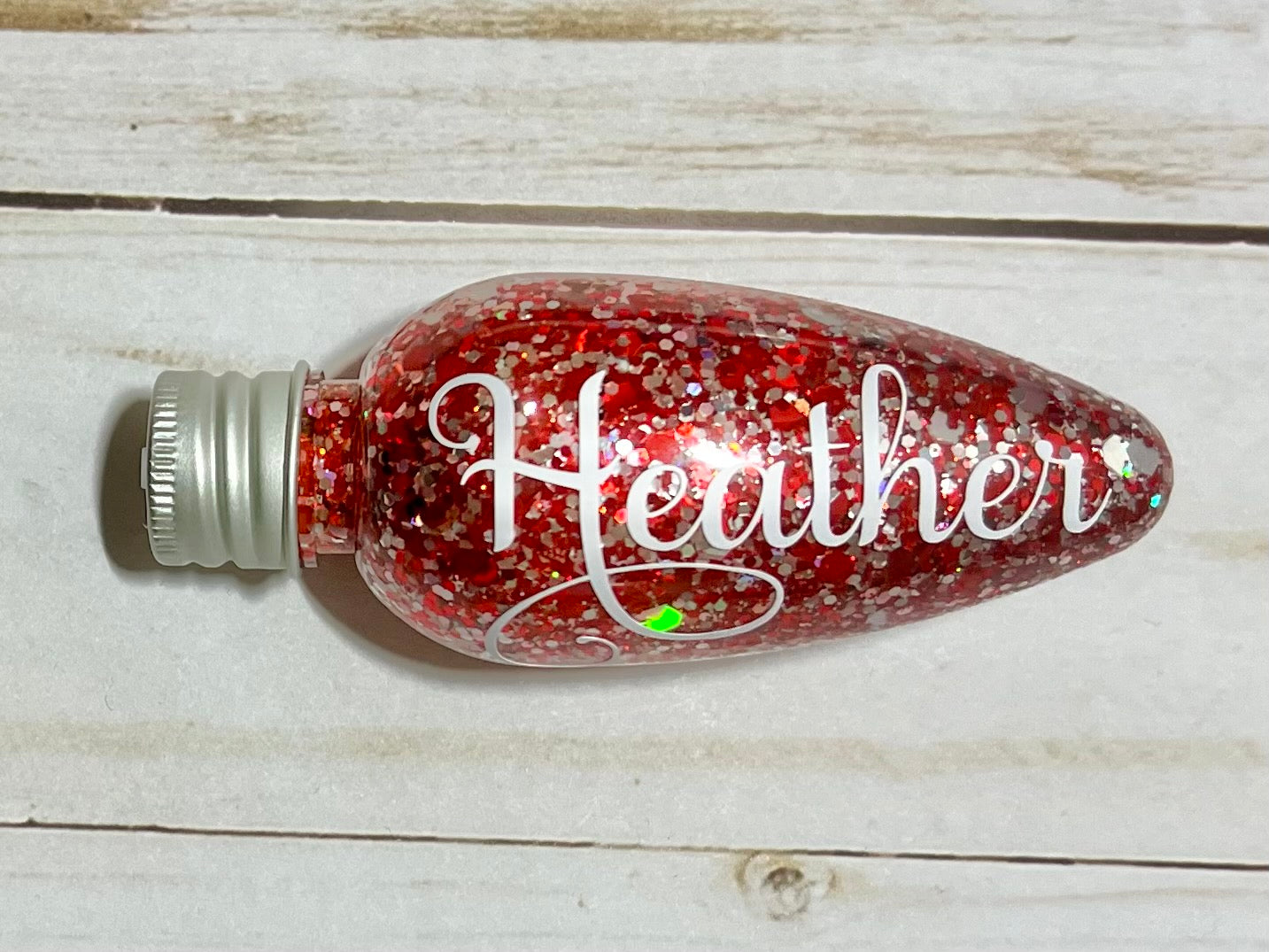 Personalized Christmas Light Ornament