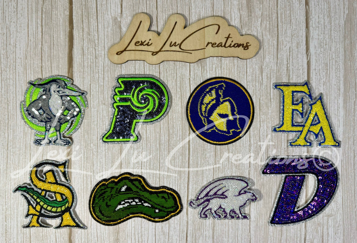 School Sequin Hat Patches Only