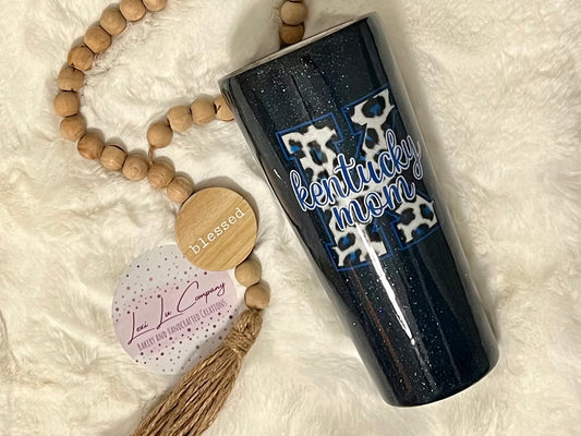 Kentucky Mom Glitter Tumbler