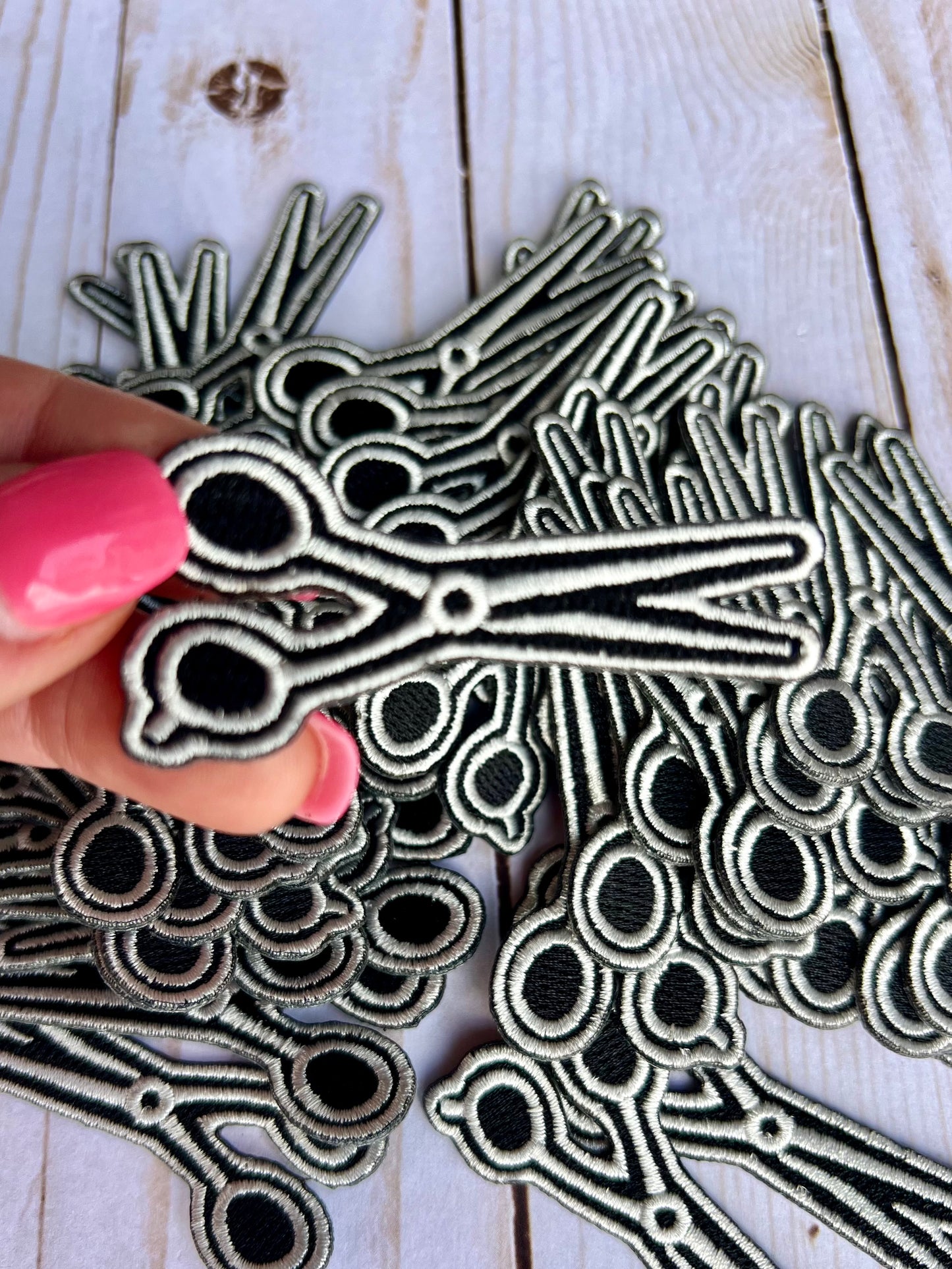 Curling Iron Hat Patch