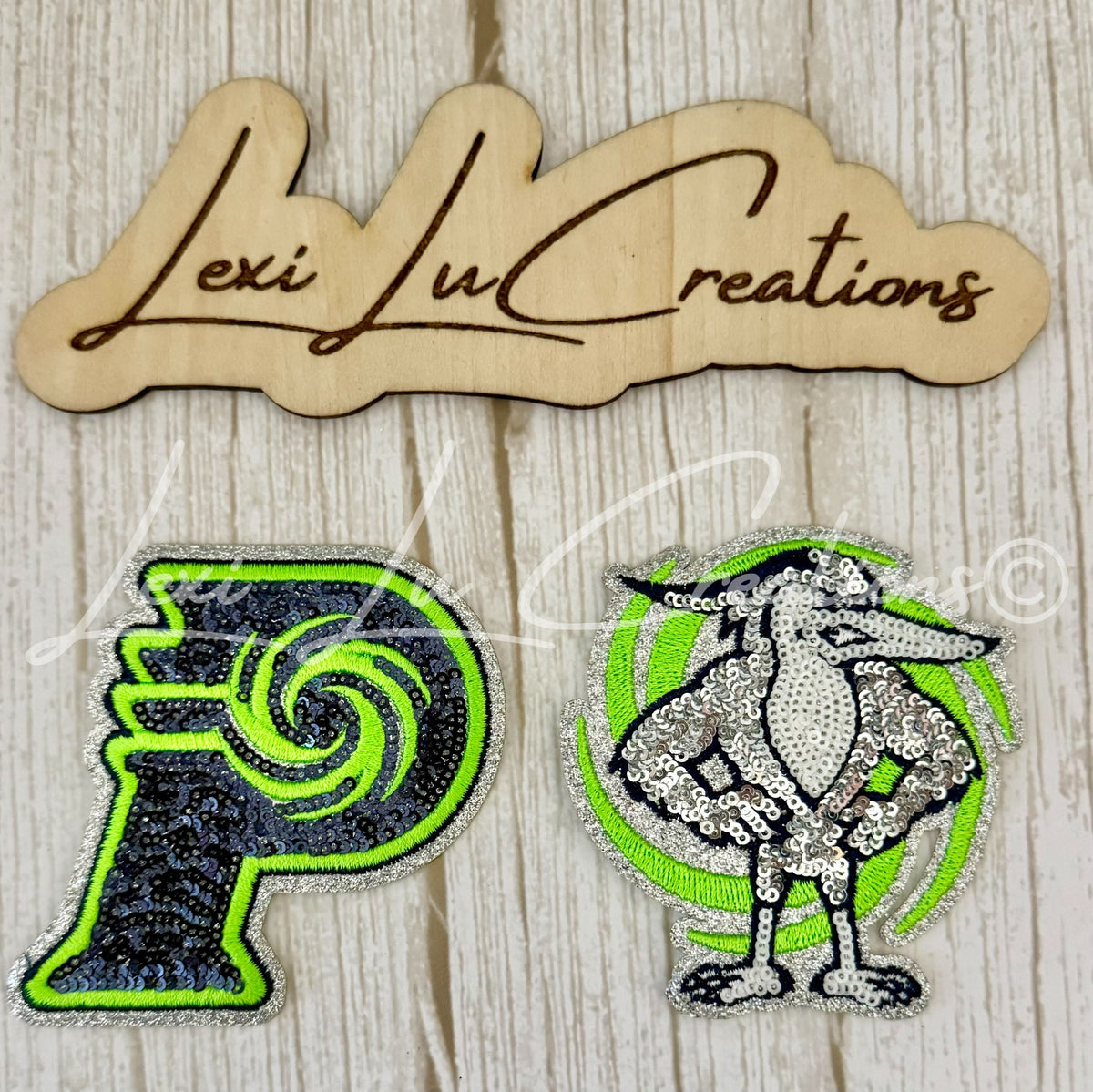 School Sequin Hat Patches Only