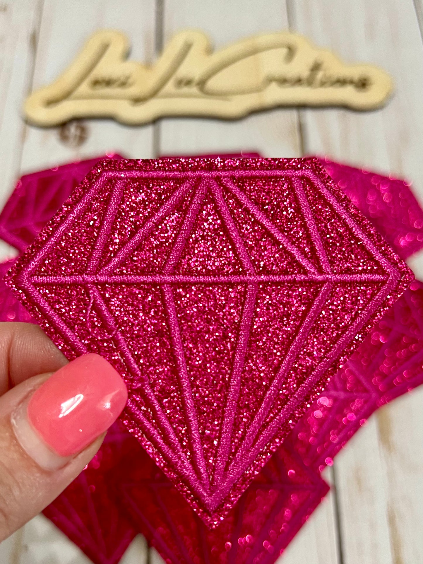 Glitter Diamond Hat Patches