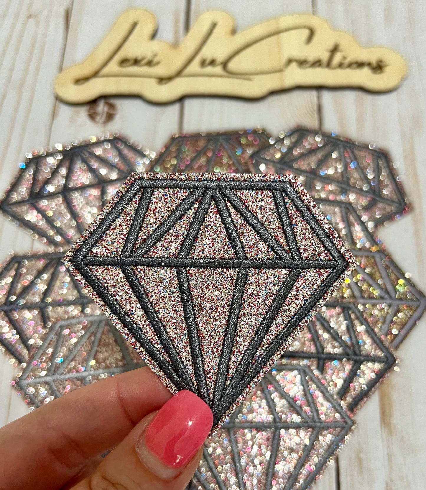 Glitter Diamond Hat Patches