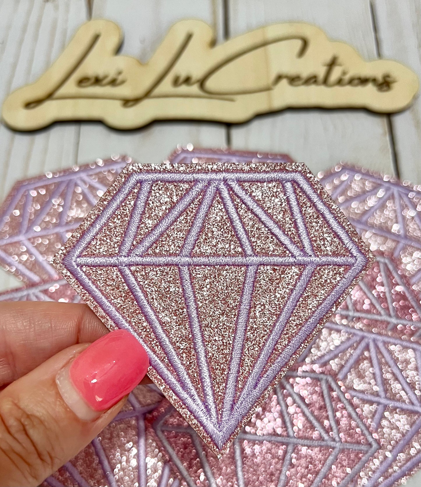 Glitter Diamond Hat Patches