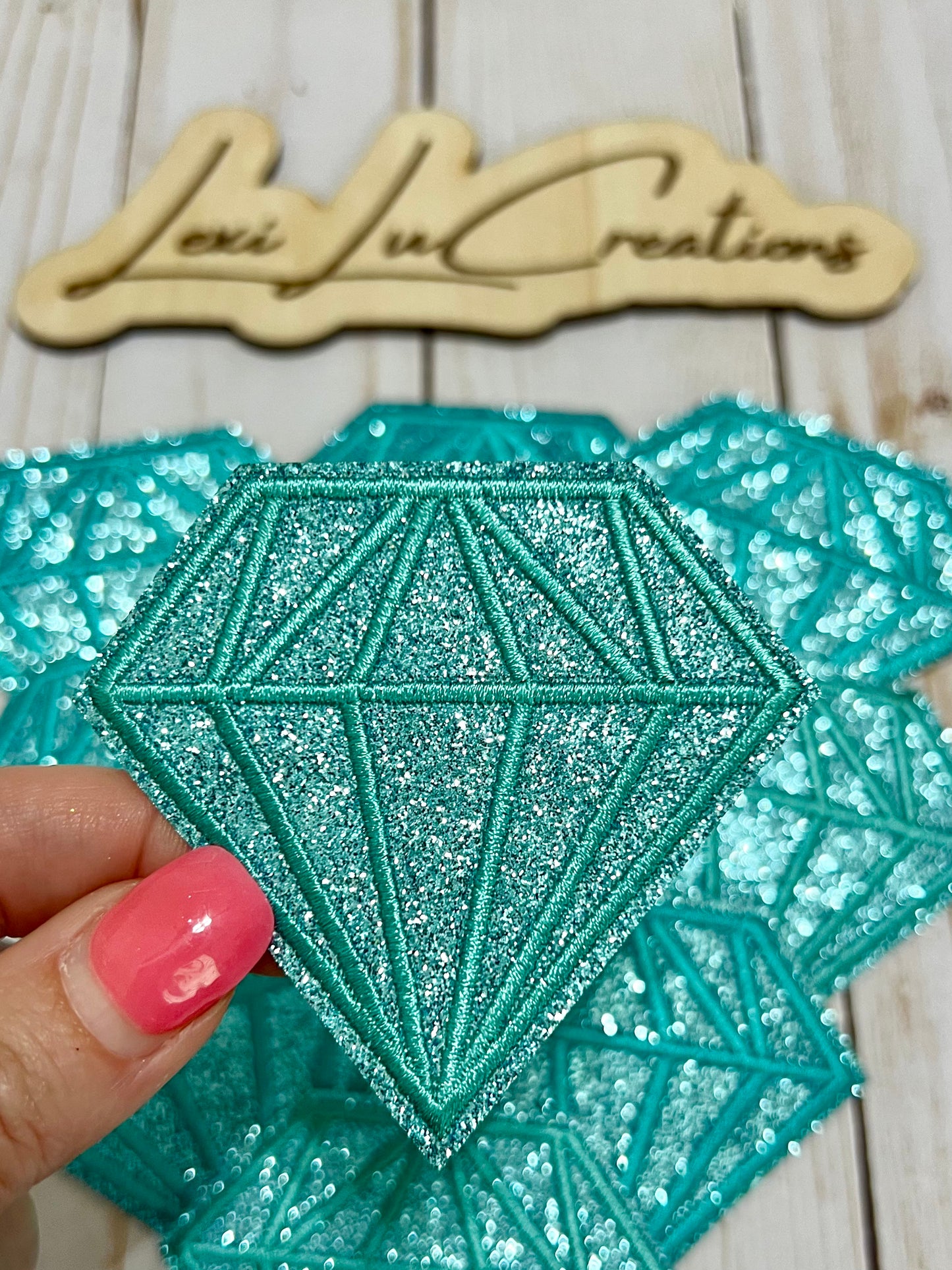 Glitter Diamond Hat Patches