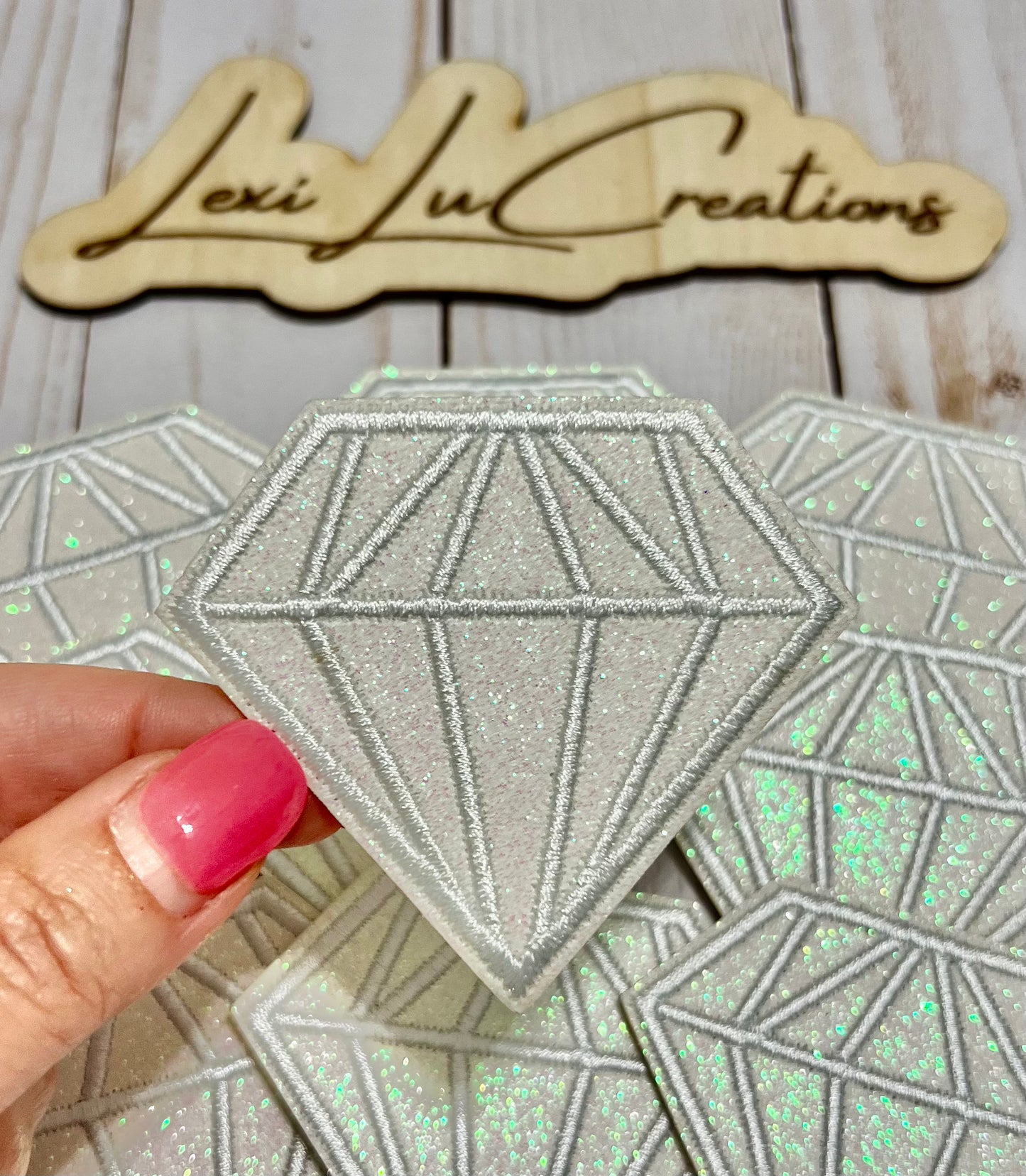 Glitter Diamond Hat Patches